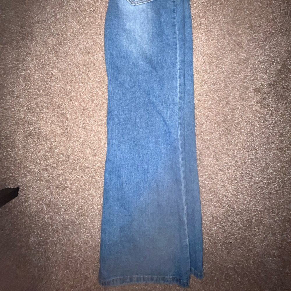 Blue Shein Long Wideleg Jeans - Picture 2 of 3